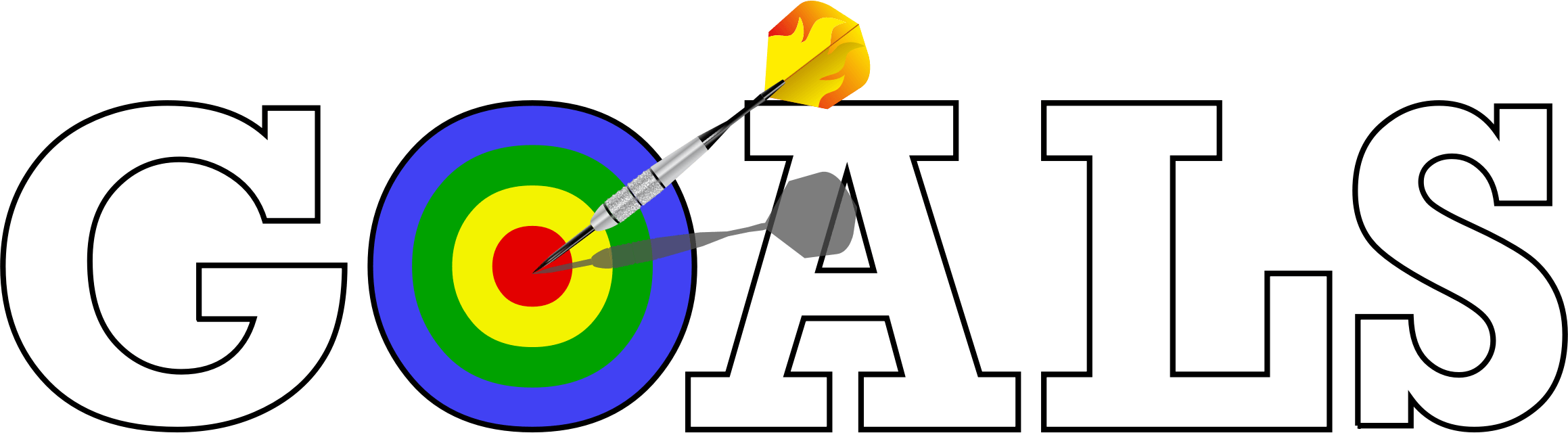 Clipart - Goals Clipart Transparent - Png Download (2318x640), Png Download