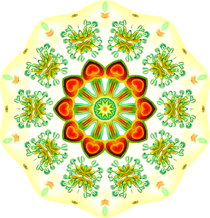 Visual Arts,symmetry,circle - Embroidery Clipart (722x749), Png Download