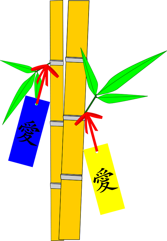 Tantaba Wishes Clipart - Tanabata Clip Art - Png Download (556x800), Png Download