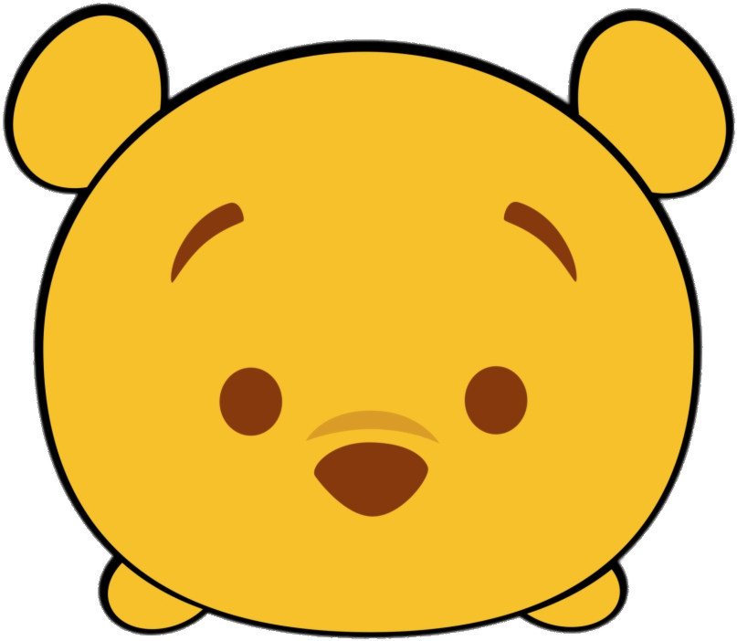 Disney Winnie The Pooh Tsum Tsum - Cartoon Tsum Tsum Winnie The Pooh Clipart (880x805), Png Download