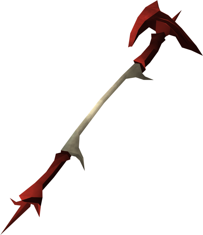 Red Halberd Clipart (862x1001), Png Download
