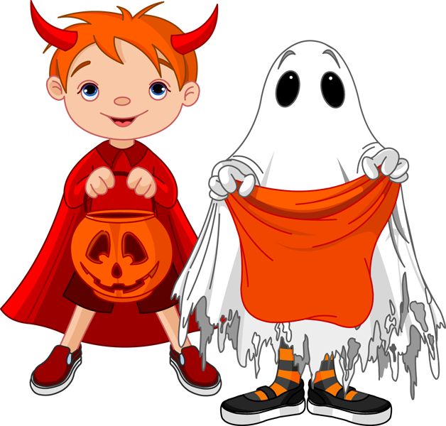 Little Red Riding Hood Clip Art - Kids Trick Or Treat Cartoon - Png Download (628x600), Png Download