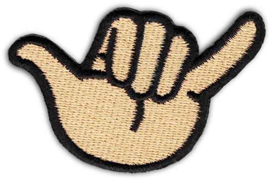 Hand Emoji Clipart Hang Loose - Shaka Sign - Png Download (709x709), Png Download
