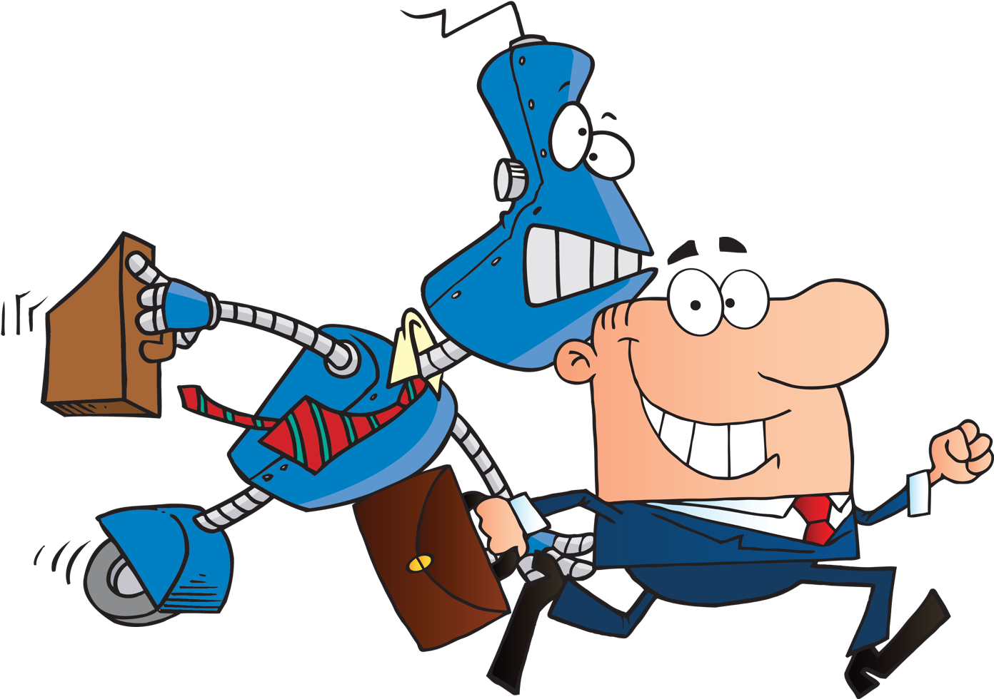 Transparent Hard Work Clipart - Oficinistas Caricatura - Png Download (1392x980), Png Download