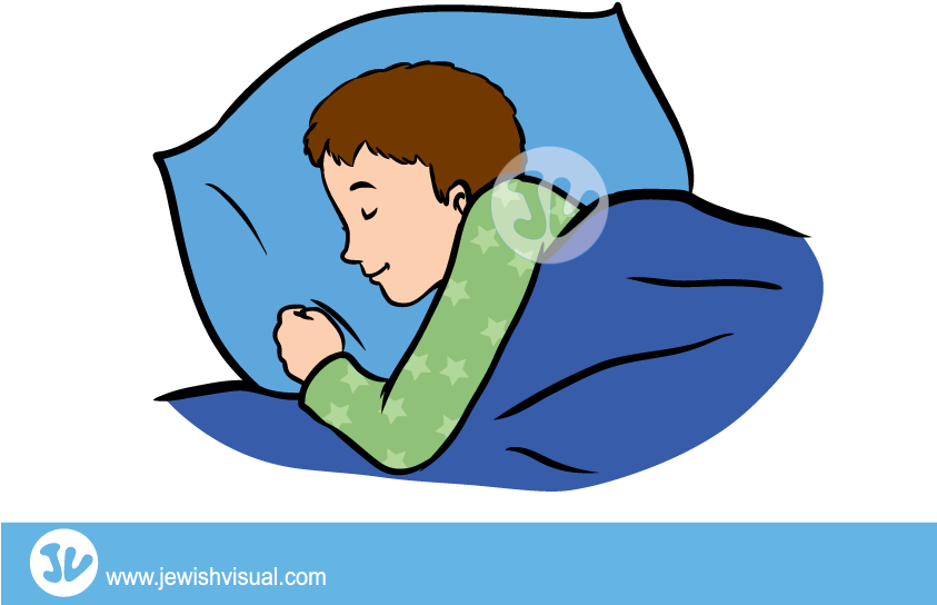 Clipart Sleeping Boy - Girl In Bed Clipart - Png Download (842x595), Png Download