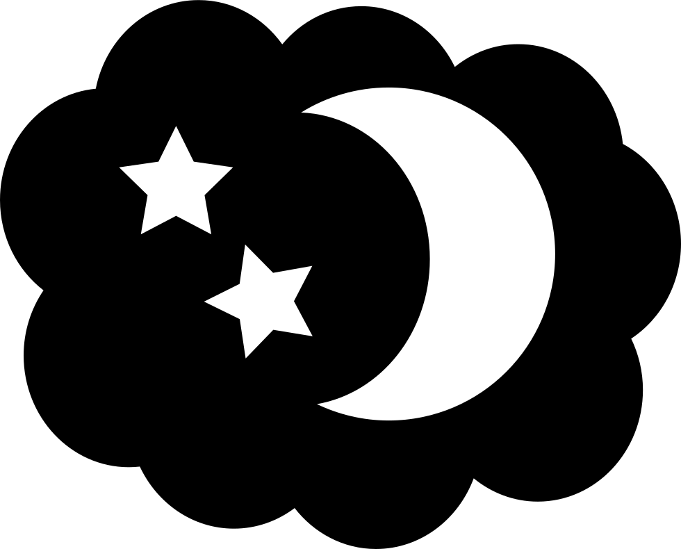 - Night Sky Black And White Clip Art , Png Download - Night Clip Art Black And White Transparent Png (980x790), Png Download