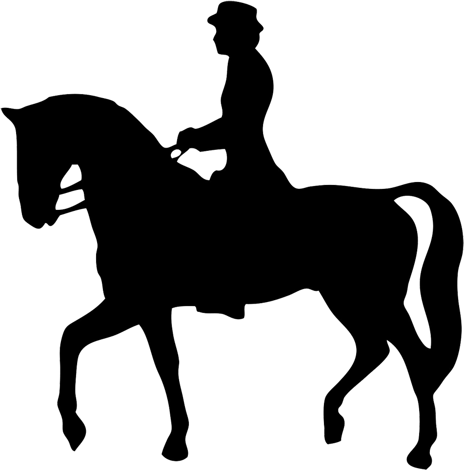 Horse Equestrianism English Riding Silhouette Clip - Horse Riding Clipart Transparent - Png Download (1004x983), Png Download