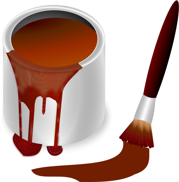 Bucket Of Brown - Brown Paint Clipart - Png Download (600x600), Png Download