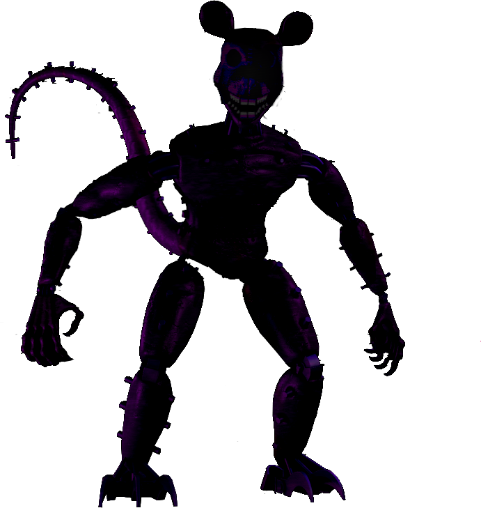 Clipart Football Shadow - Five Nights At Candy's Candy 3 Monster Rat - Png Download (691x729), Png Download