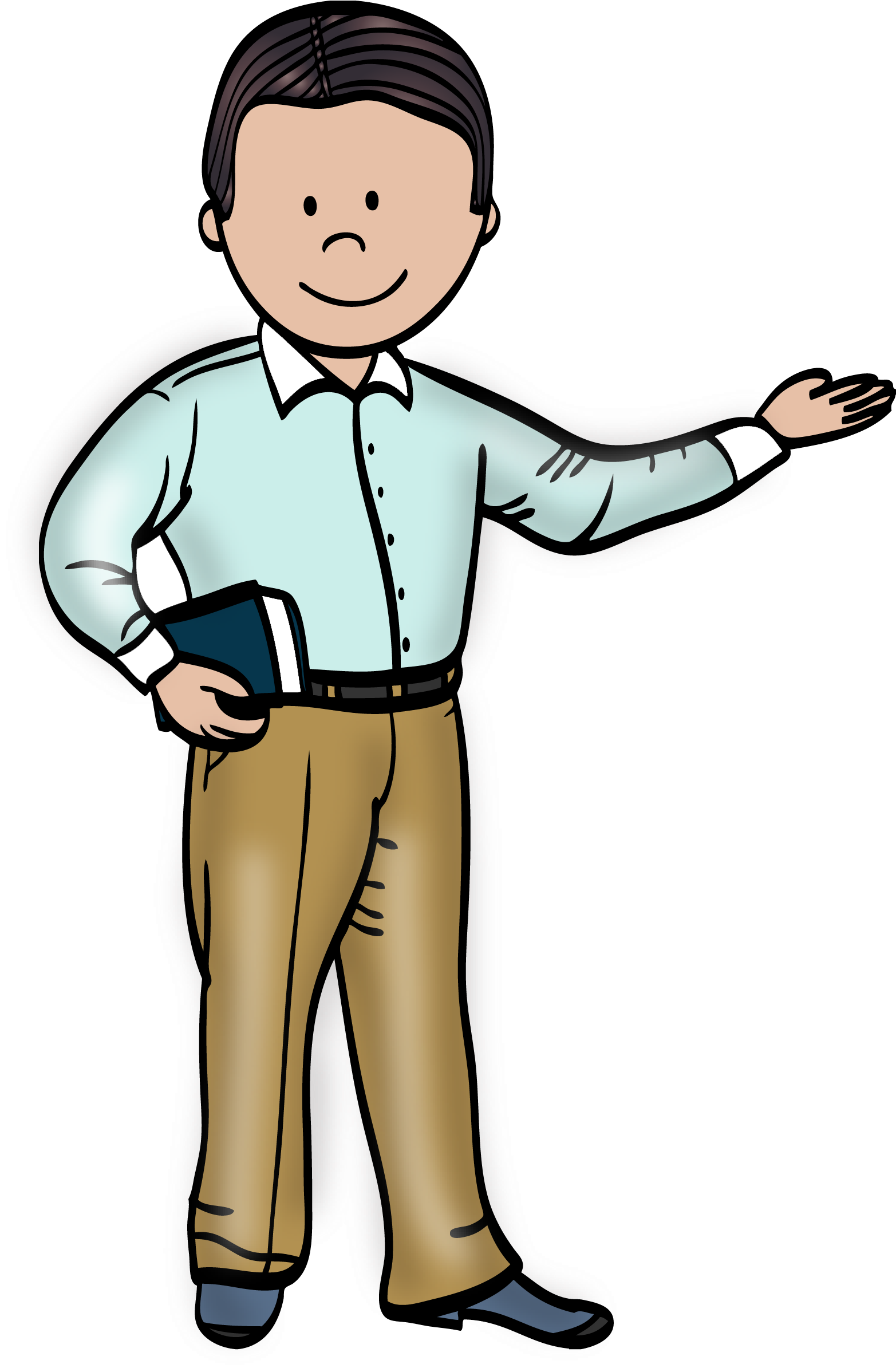 Boy Teacher Clip Art - Png Download (1651x2479), Png Download