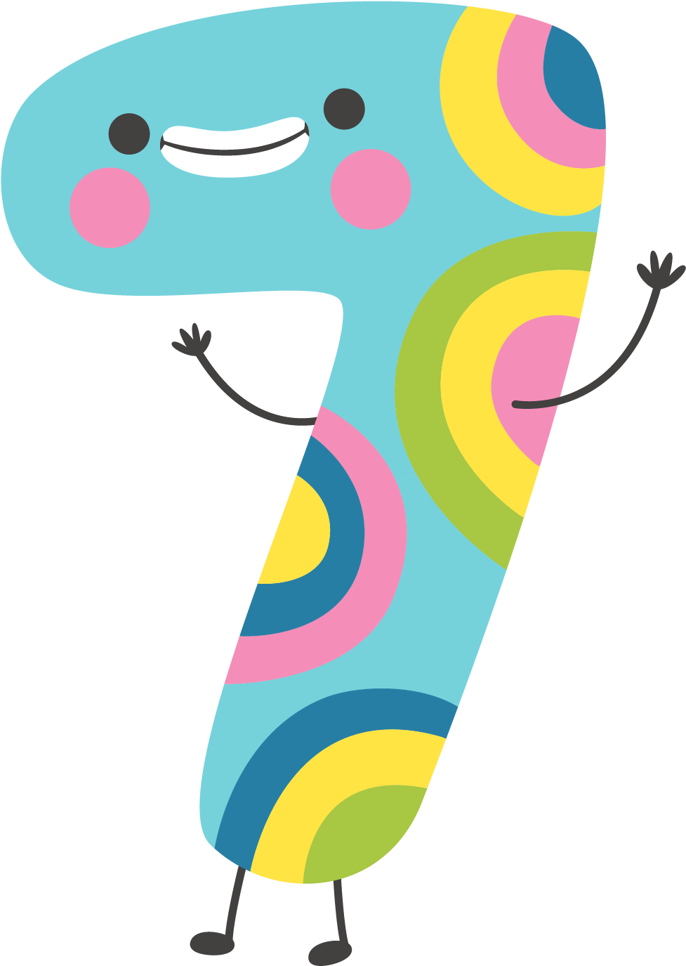 Transparent Background Number 7 Clipart - Number 7 Transparent Background - Png Download (1347x1701), Png Download