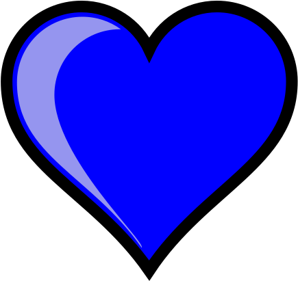 Blue Heart Svg Clip Arts - Heart - Png Download (1024x1024), Png Download