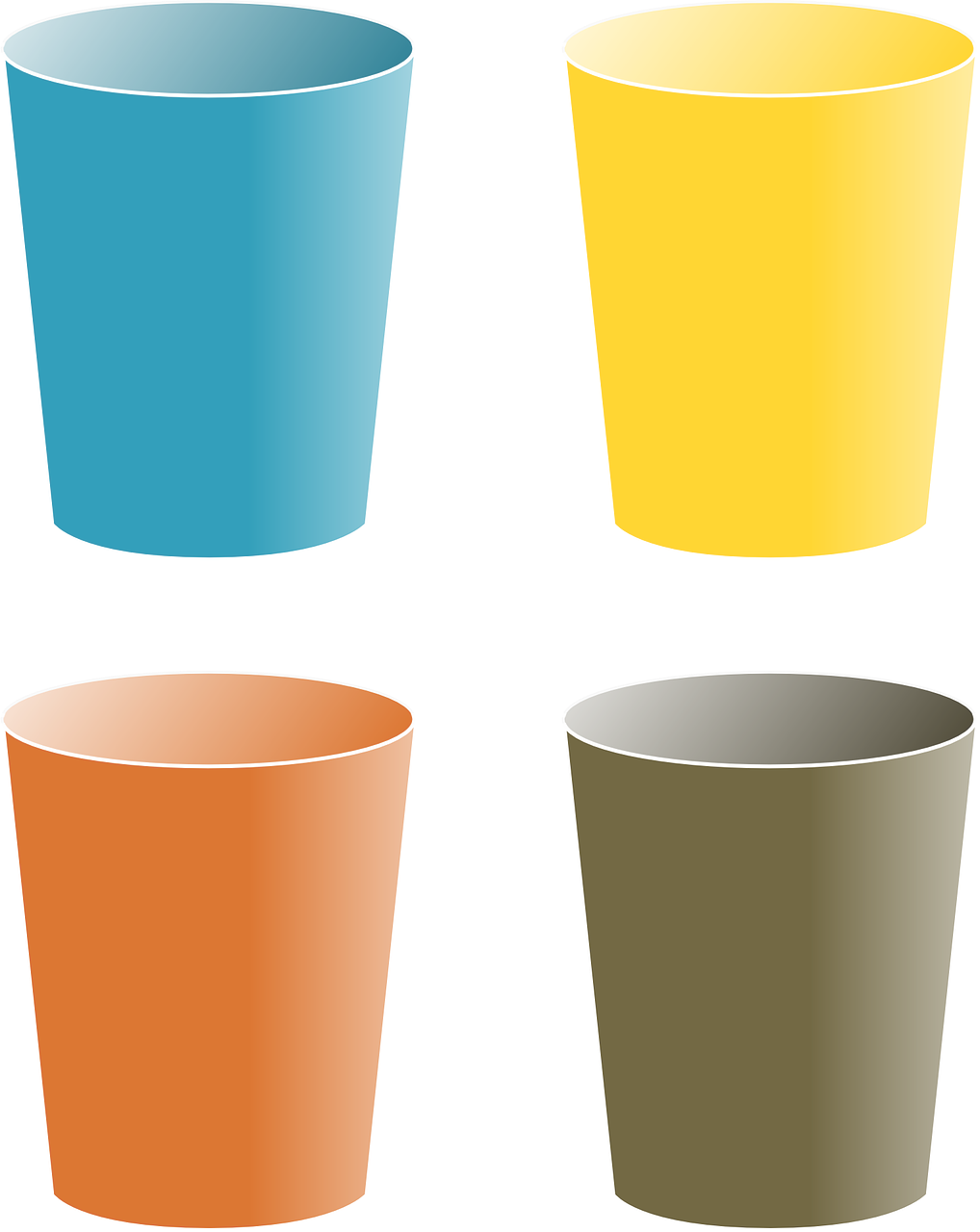 Clipart Of Cups - Png Download (1018x1280), Png Download