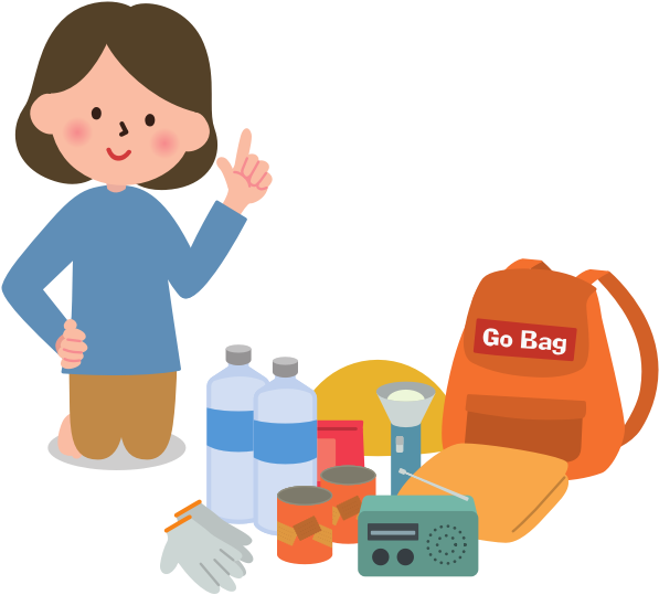 Woman Packing For Camping - Go Bag Clipart - Png Download (600x600), Png Download
