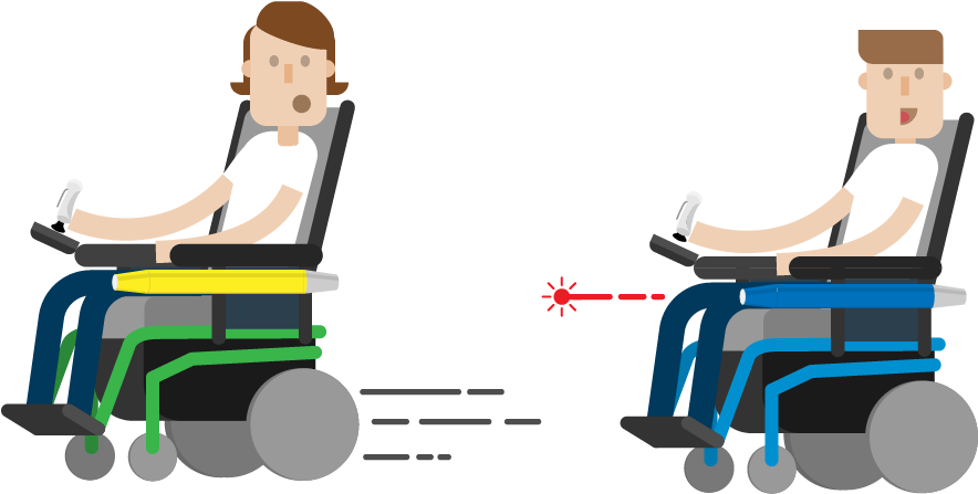 Wheelchair Lasertag - Sitting Clipart (946x632), Png Download