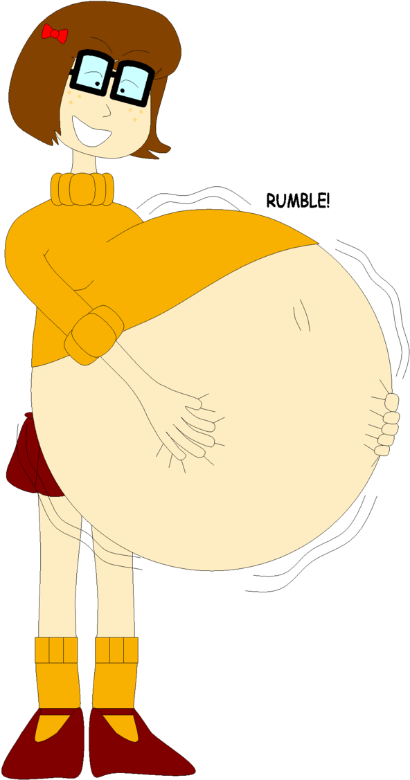 Full Clipart Stomach Full - Velma And Daphne Fanart - Png Download (592x1127), Png Download