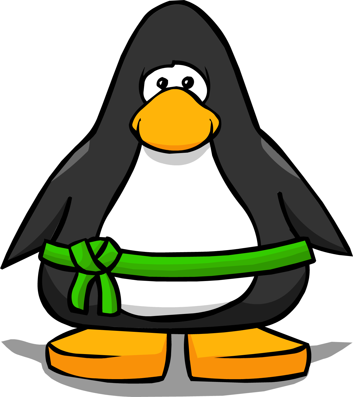 Ninja Clipart Belt, Picture - Club Penguin Penguin Colors - Png Download (1380x1554), Png Download
