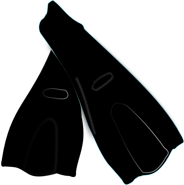 Fins Clipart Flipper Online Royalty Clip Com - Umbrella - Png Download (600x601), Png Download