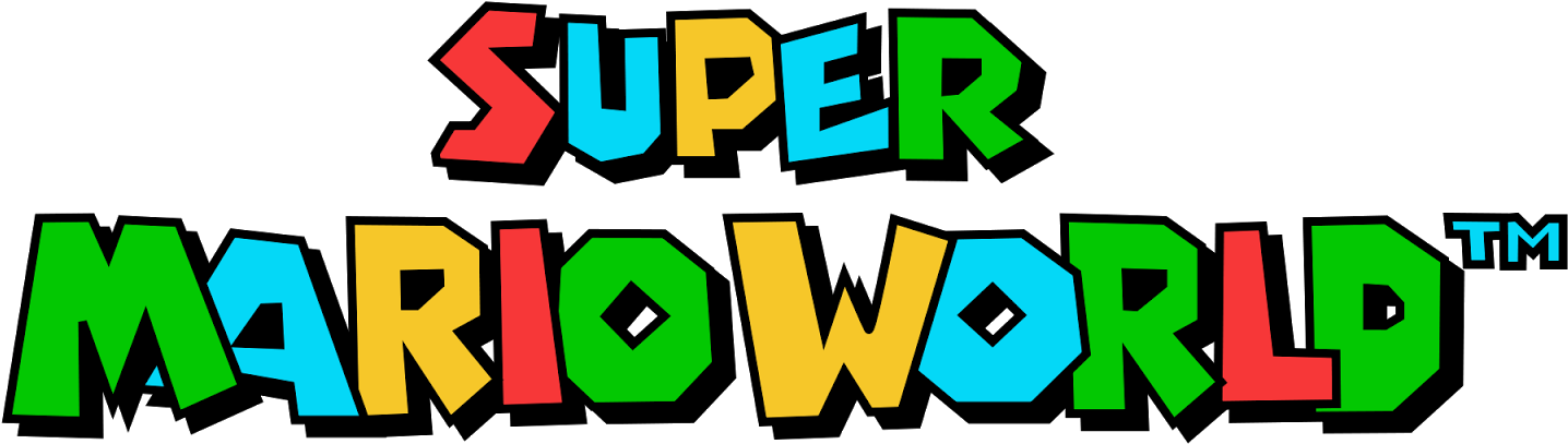 Super Mario World Logo Clipart (1600x480), Png Download