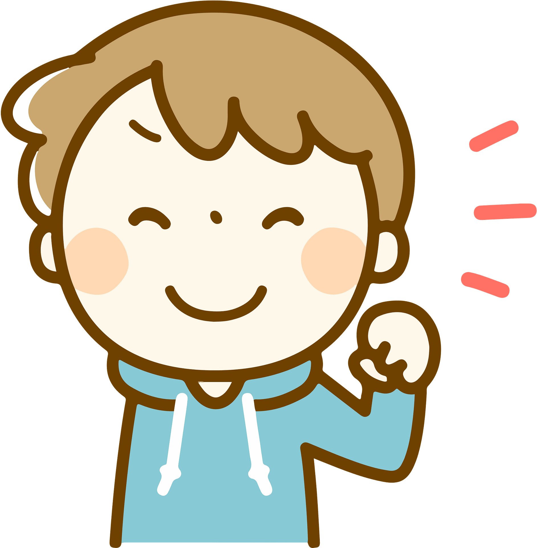 Ambitious Male Clipart - Washing Your Hand Cartoon - Png Download (800x800), Png Download