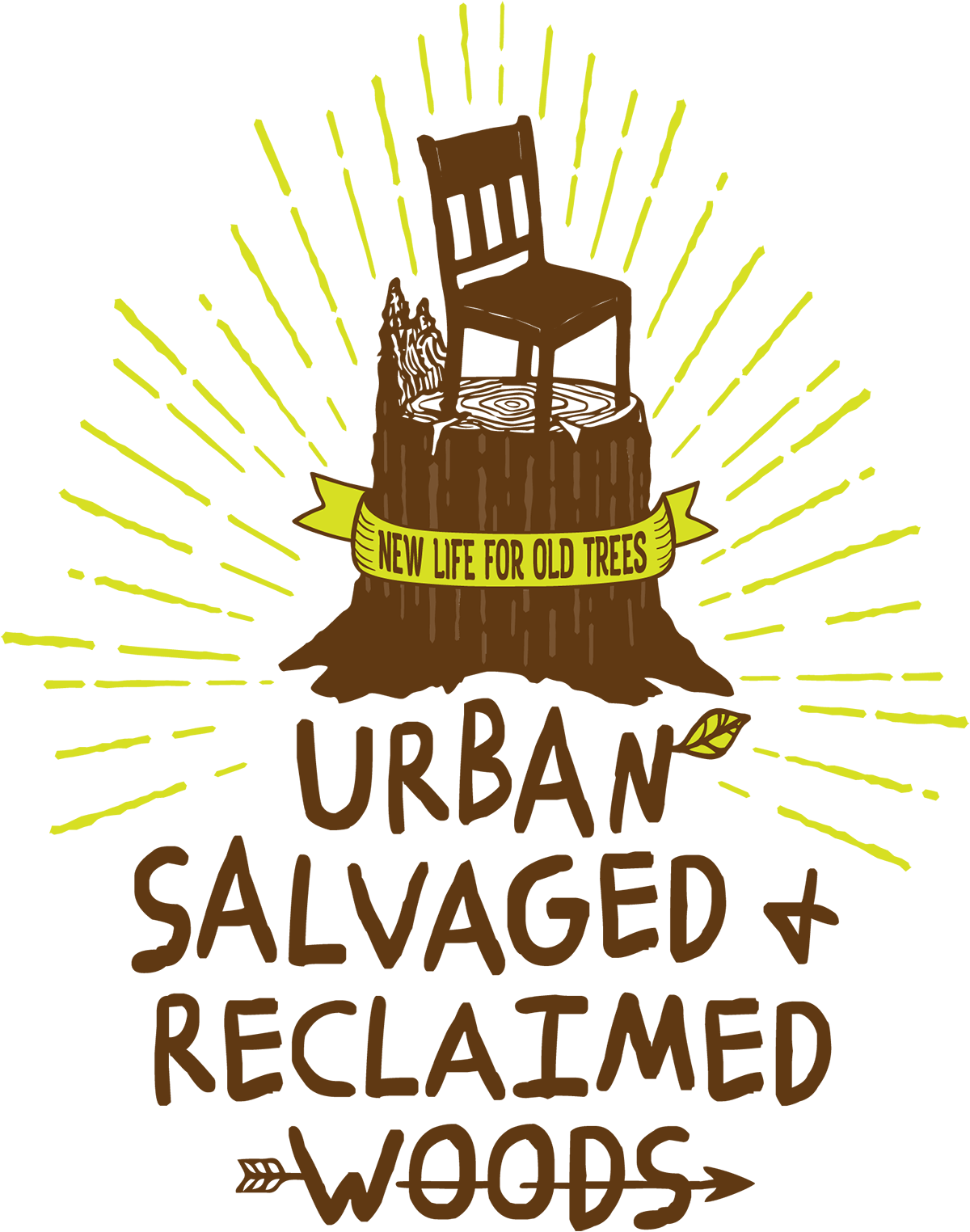 Urban Salvaged And Reclaimed Woods Logo Clipart (1200x1524), Png Download