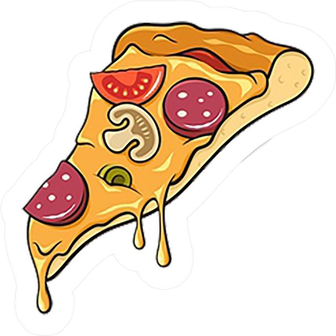 #pizza #hot #peperoni #salsa - Vector Graphic Pizza Clipart (675x675), Png Download
