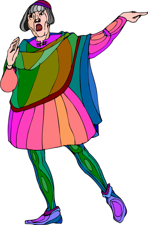 Transparent William Shakespeare Clipart - Mann Mittelalter Clipart - Png Download (496x750), Png Download