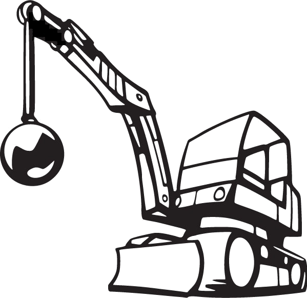 Abacus Groundworks Edinburgh Demoltion Recking Ball Clipart (599x581), Png Download