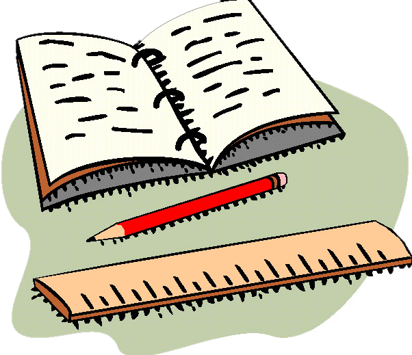 Book And Pencil Clipart - Png Download (602x519), Png Download