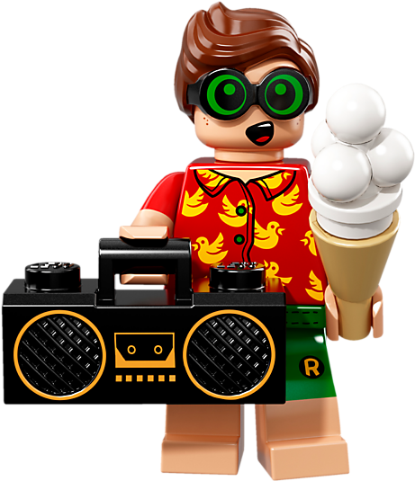 Lego Batman Movie Minifigures Robin Clipart (800x600), Png Download