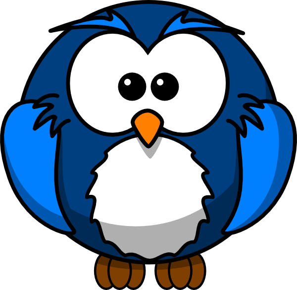 Blue Owl Clipart - Png Download (600x585), Png Download