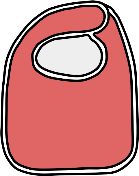 Bib, Pink Clipart (816x1056), Png Download