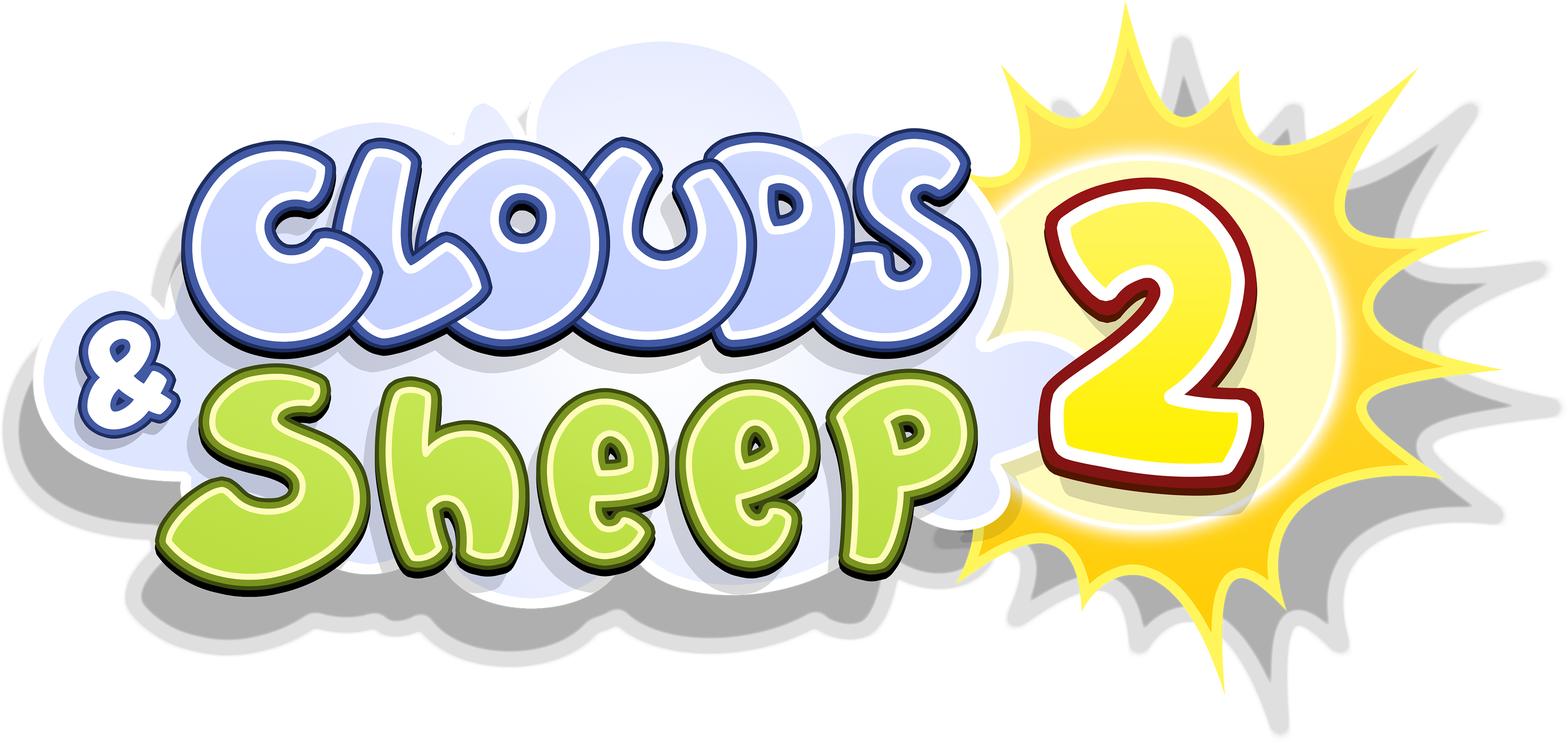 Cloudsandsheep2 Writing - Illustration Clipart (3797x1765), Png Download