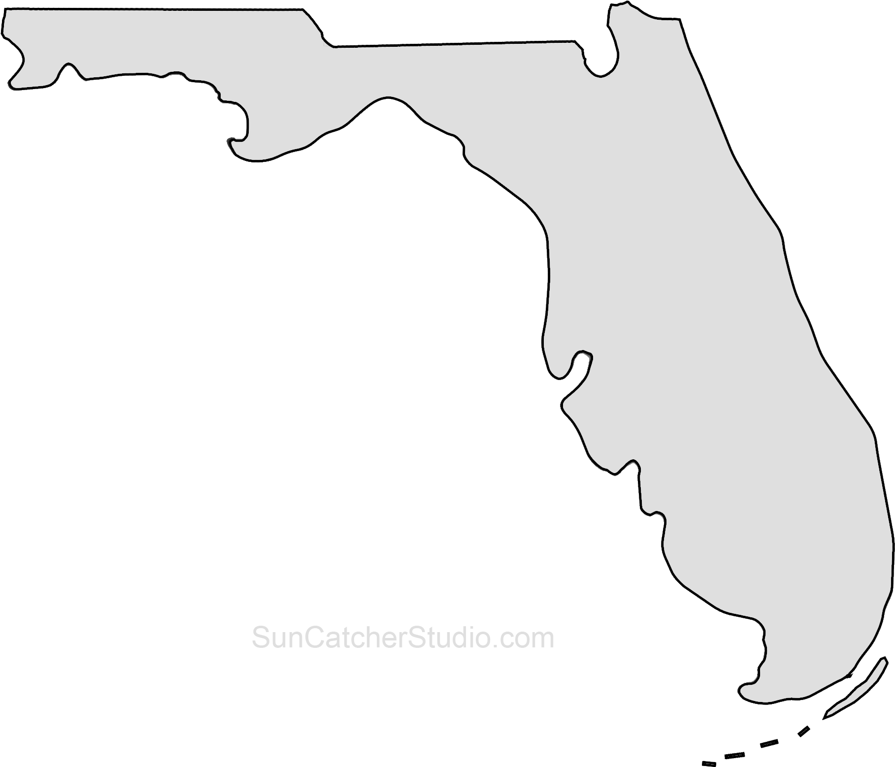 Transparent Florida Clipart Png - Florida (1817x1558), Png Download