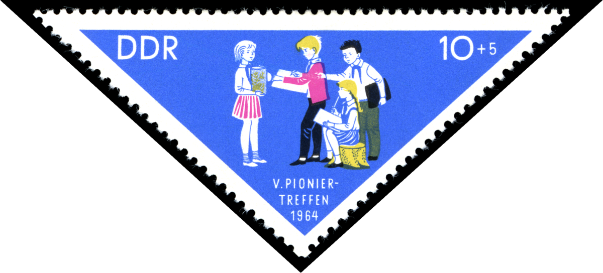 Stamps Of Germany 1964, Minr 1045 - Ddr Briefmarken 1964 Pioniertreffen Karl Marx Stadt Clipart (1200x544), Png Download