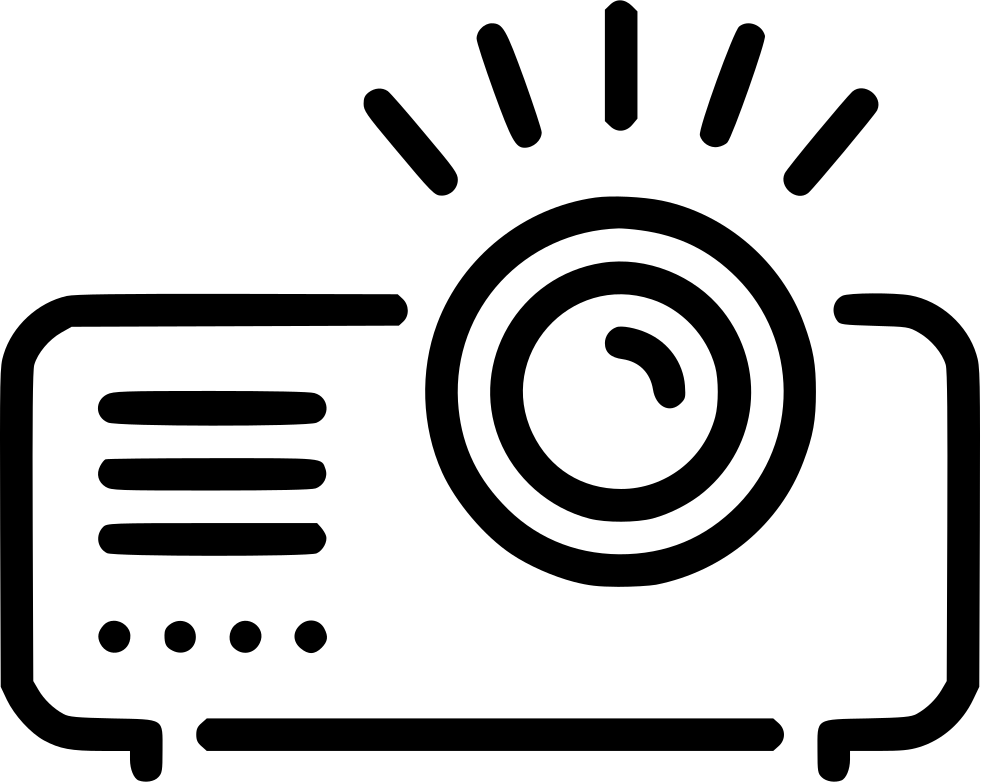 Projector Icon Png - Projector Icon Free Clipart (981x782), Png Download