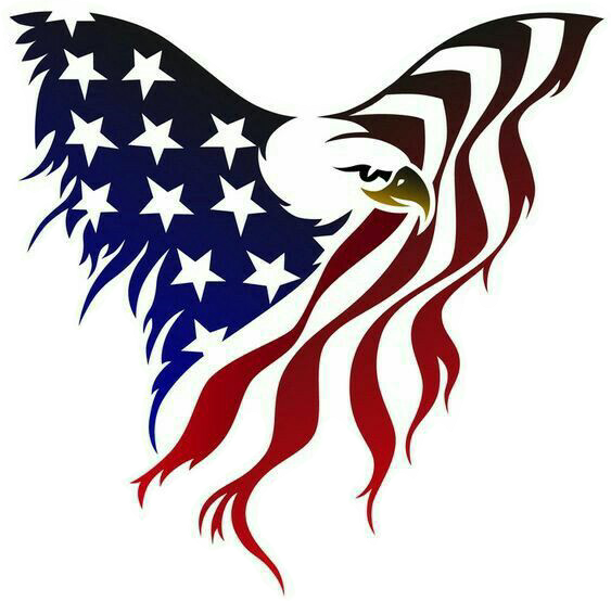 #american#eagle#flag - American Flag Eagle Clip Art - Png Download (563x554), Png Download