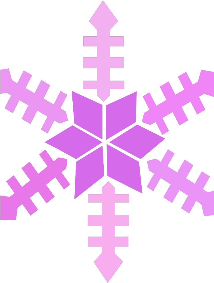 Purple Snowflake Svg Clip Arts - Colorful Snowflake Clip Art - Png Download (1024x1024), Png Download