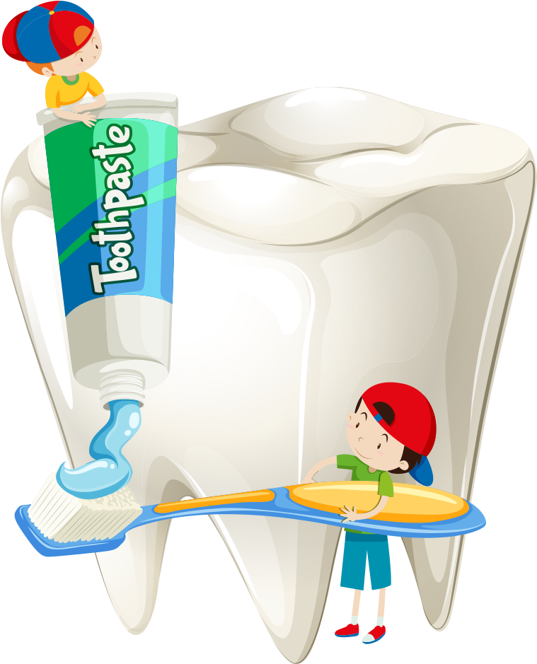 Dentist Clipart Personal Hygiene - Cartoon Toothpaste For Baby - Png Download (1000x1000), Png Download