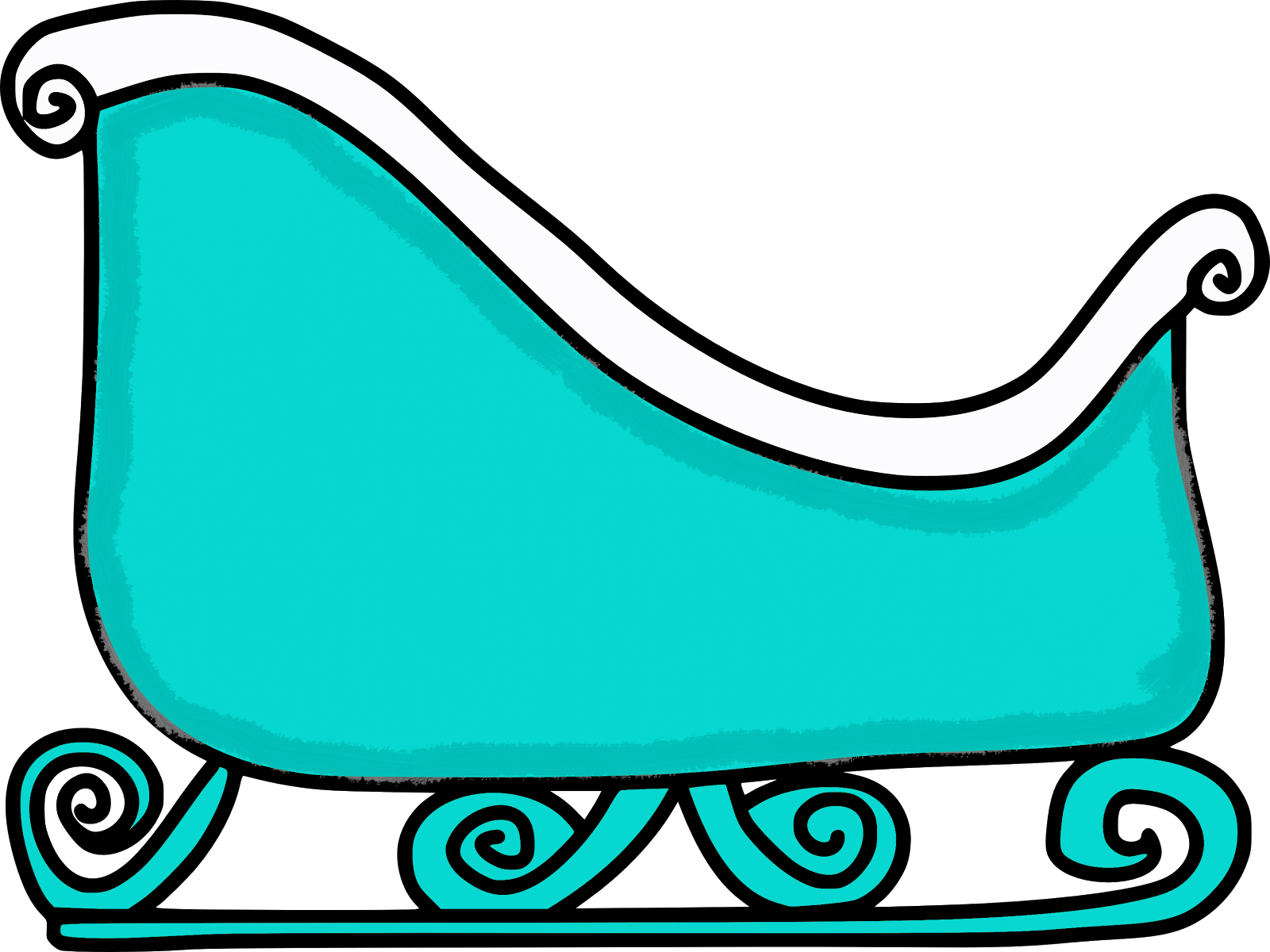 Sleigh Clipart - Sleigh Clip Art - Png Download (1600x1200), Png Download