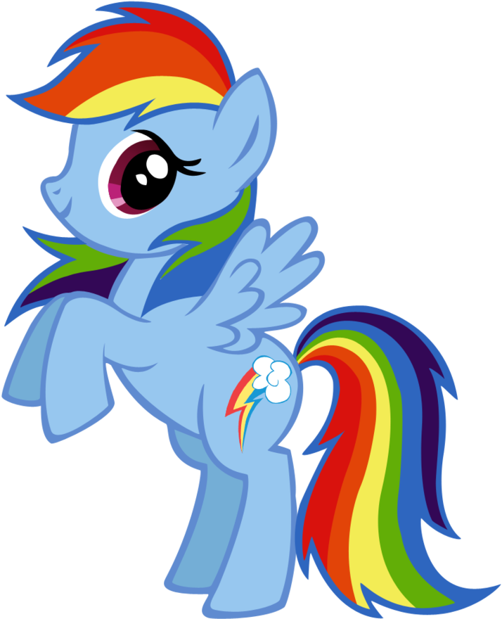 Mlp Blind Bag Card - My Little Pony Rainbow Dash Clipart - Png Download (714x880), Png Download