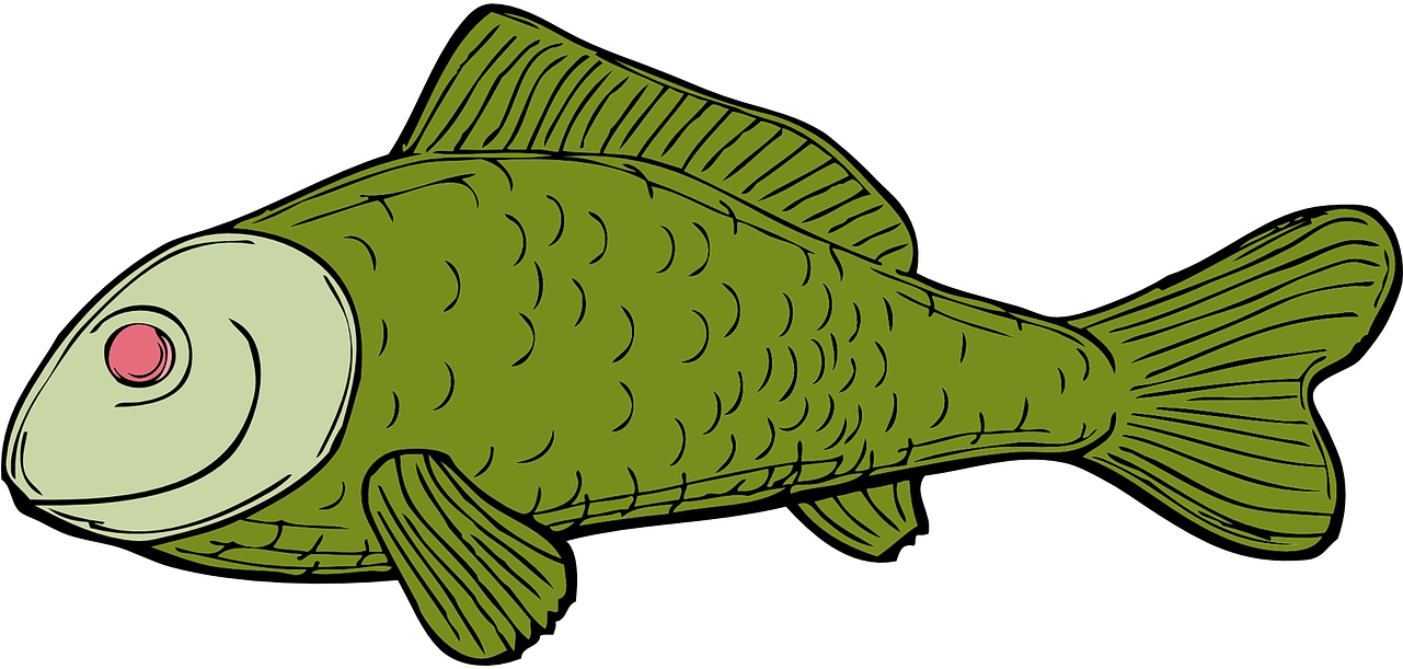 Transparent Lake Clipart - Dead Fish Clip Art - Png Download (1281x611), Png Download