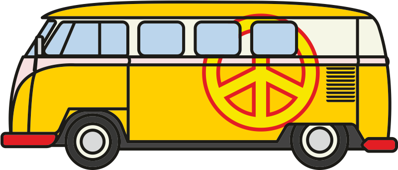 Compact Car Beetle Type Volkswagen Free Photo Png Clipart - Машина Хиппи Пнг Transparent Png (800x800), Png Download