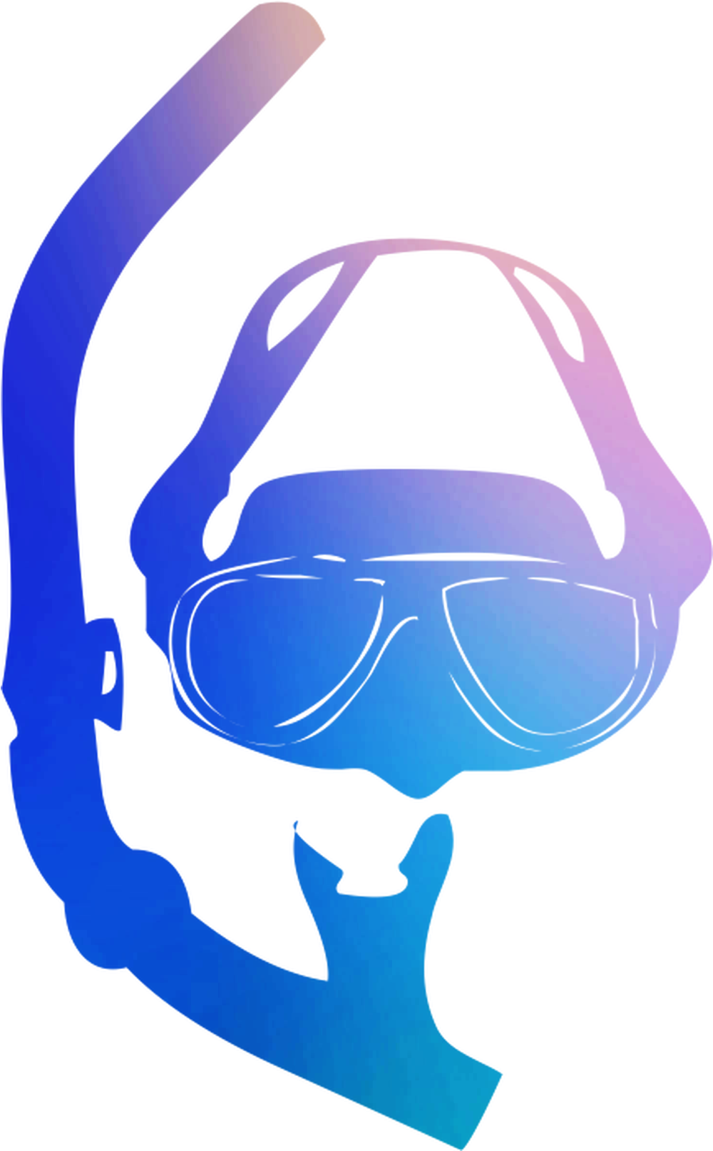 Product Mask Goggles Design Graphics Diving Clipart - Png Download (1300x1900), Png Download
