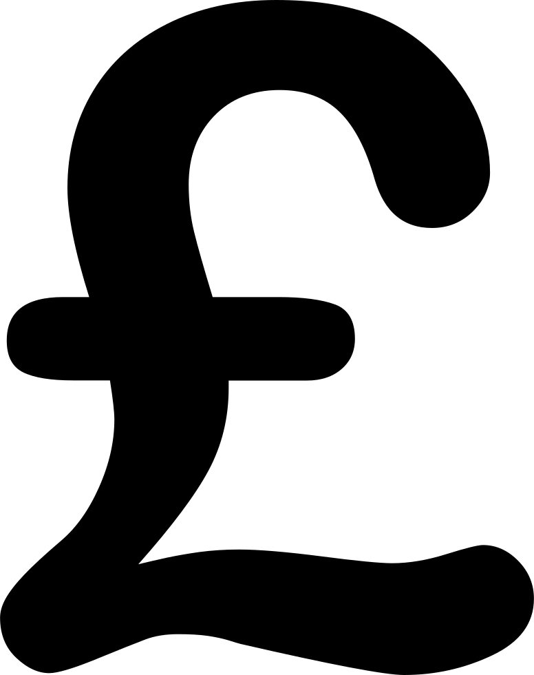 Pound Sign Pound Sterling Currency Symbol Money - Money Pound Sign Clipart (776x980), Png Download