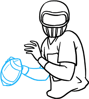 Drawing Of A Football Player - Drawing Clipart (680x678), Png Download