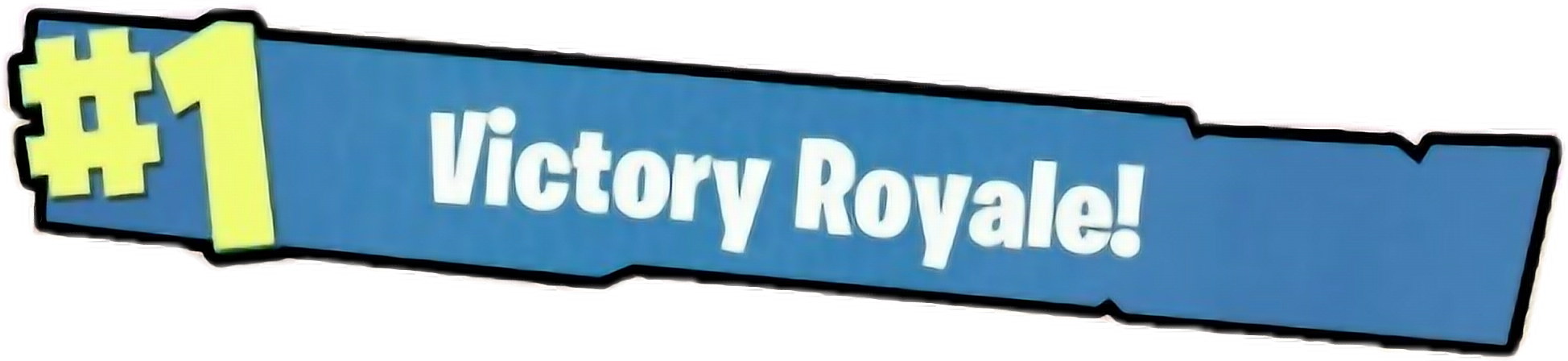 Victory Royale Signage Graphics Png Clipart - Fortnite Victory Royale Clipart Transparent Png (1948x448), Png Download