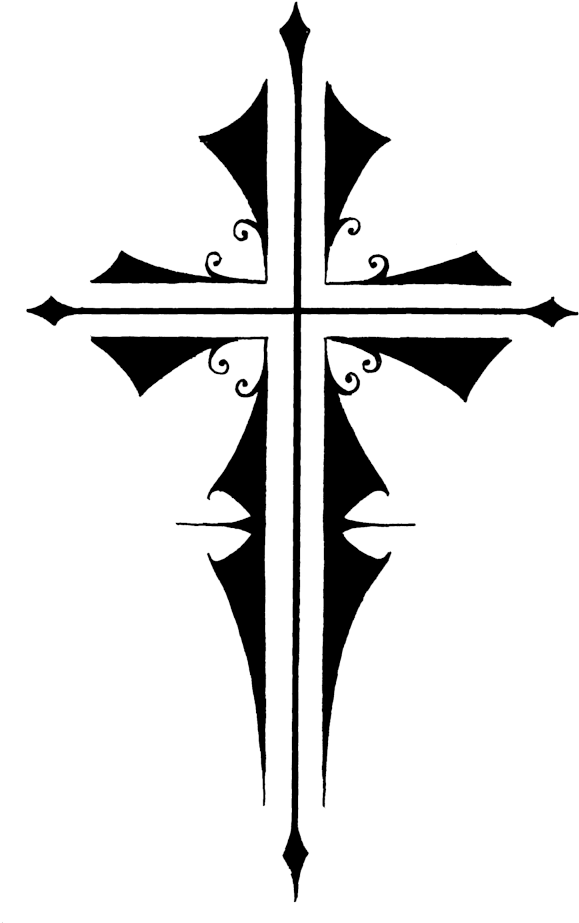 Cross Tattoos Png Transparent Images - Transparent Background Tattoo Png Clipart (600x952), Png Download