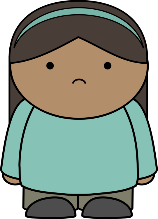 Cheek,fictional Character,green - Animated Sad Girl Clipart (541x750), Png Download