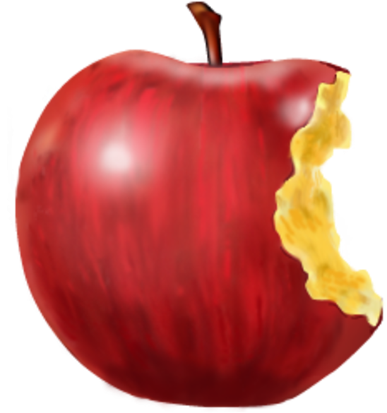 Iphone X Final Fantasy Xv Iphone 8 Homepod - Transparent Bitten Apple Clipart (600x600), Png Download